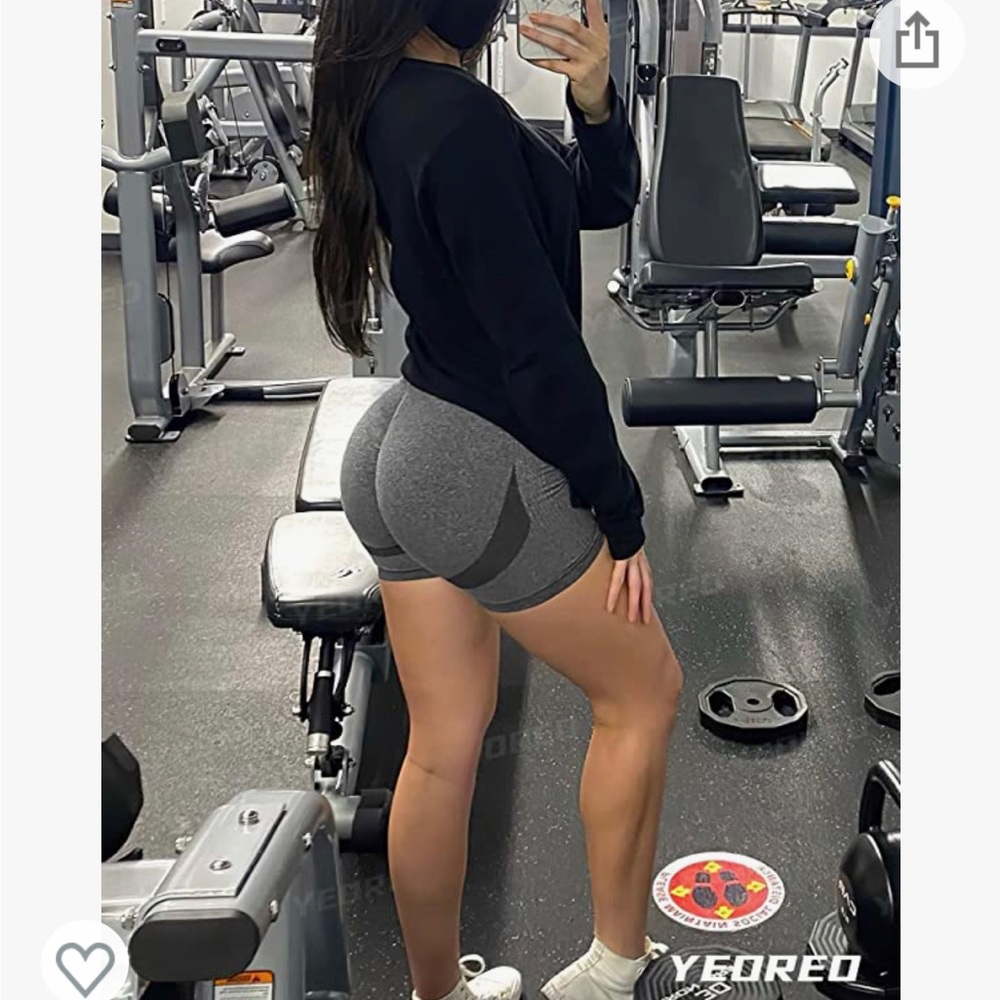 High Waisted Contour Workout Shorts